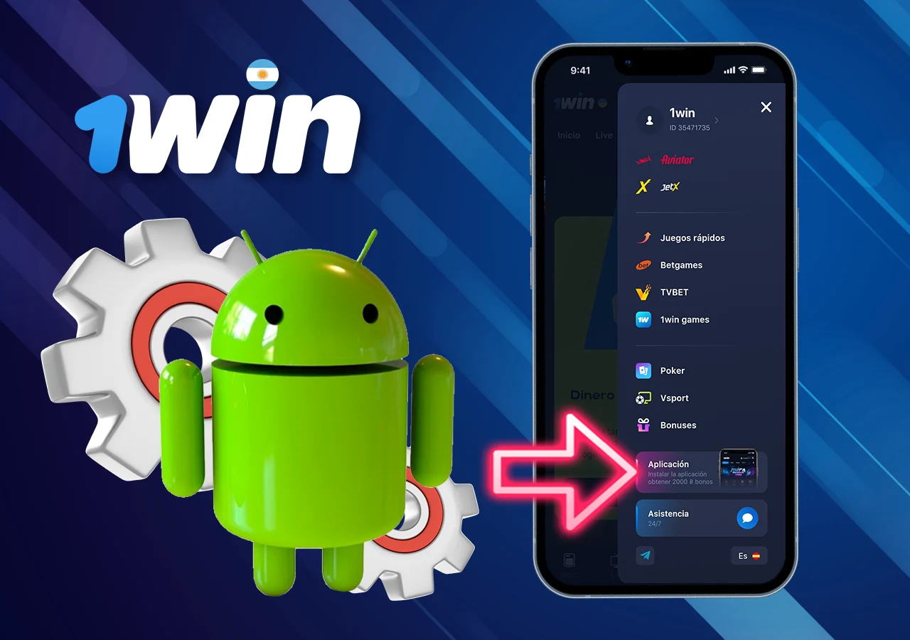 1Win aplicación de apuestas para Android