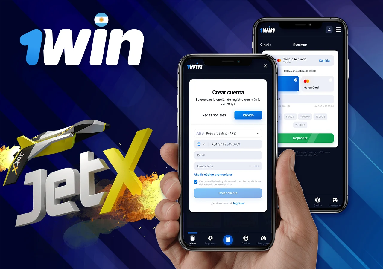 Para comenzar a ganar en JetX, regístrese y haga un depósito