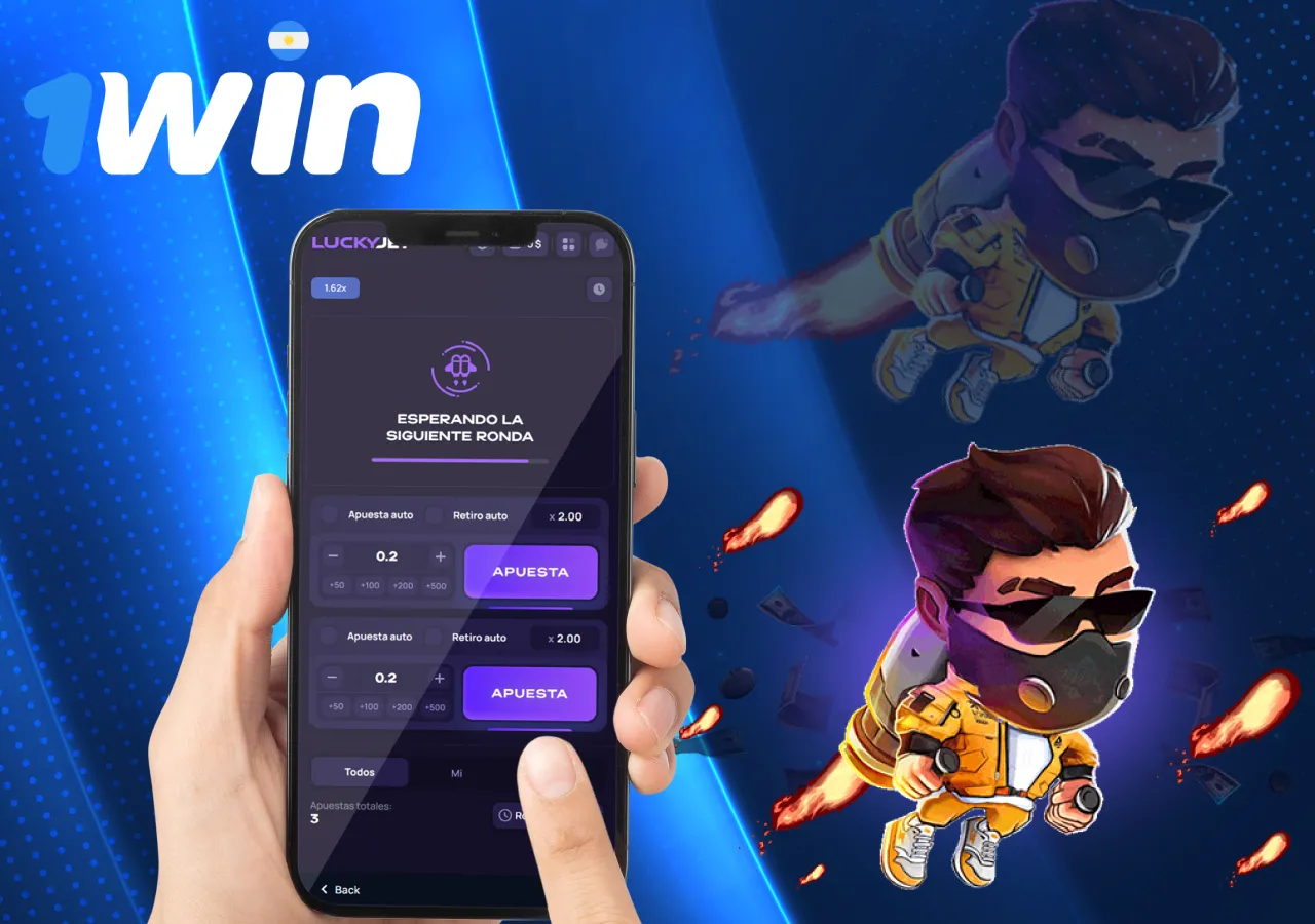 Juegue a Lucky Jet en cualquier momento y lugar con la aplicación móvil 1Win