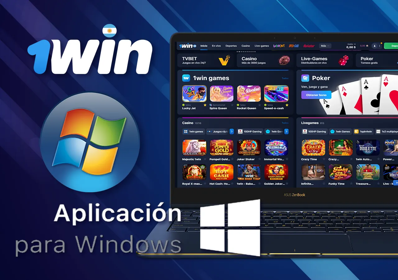 Descripción detallada de la instalación de una aplicación de casino en una PC