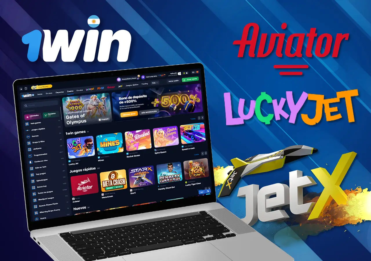 Descripción de la variedad de juegos de choque en 1Win Casino