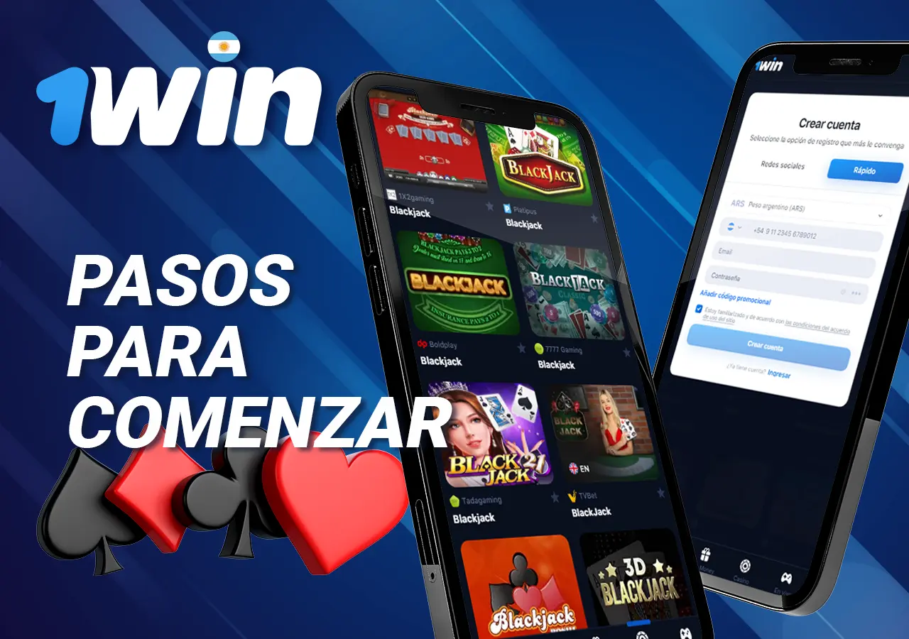 Para empezar a jugar al Blackjack regístrate y haz tu primer depósito