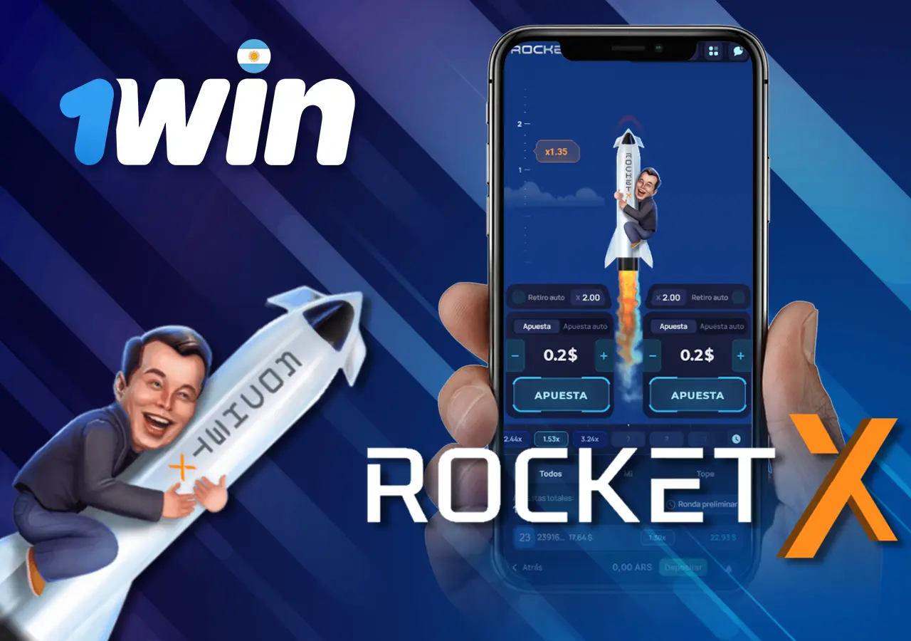 Vuela al espacio con Ilon Musk para ganar dinero real en el juego 1Win RocketX