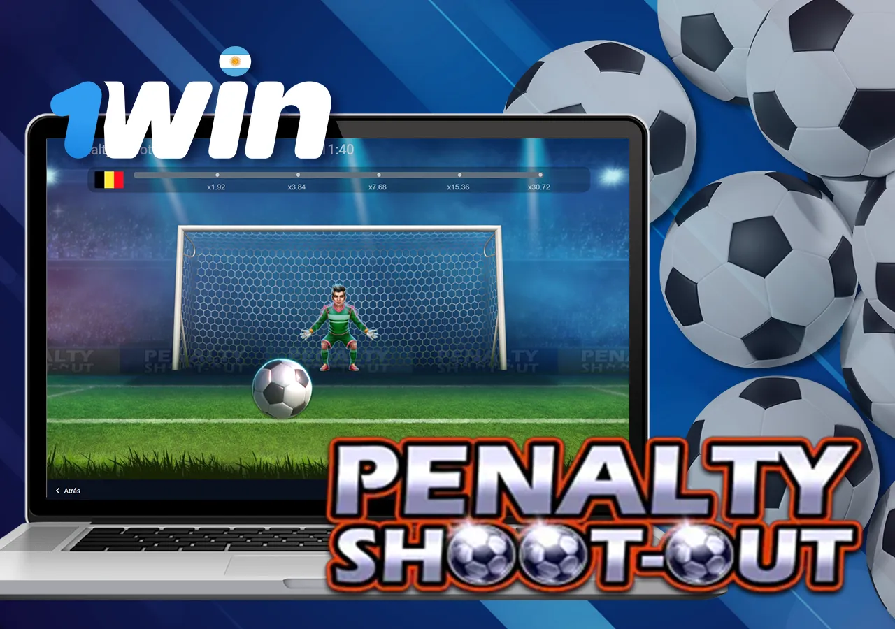 Marca penaltis en el emocionante juego Penalty Shoot Out y consigue una gratificación de bienvenida