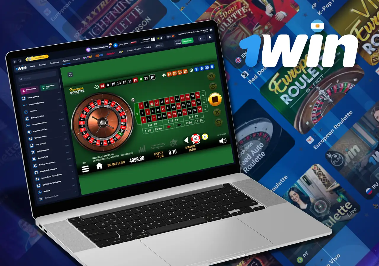 Gran variedad de juegos de ruleta en 1Win Casino
