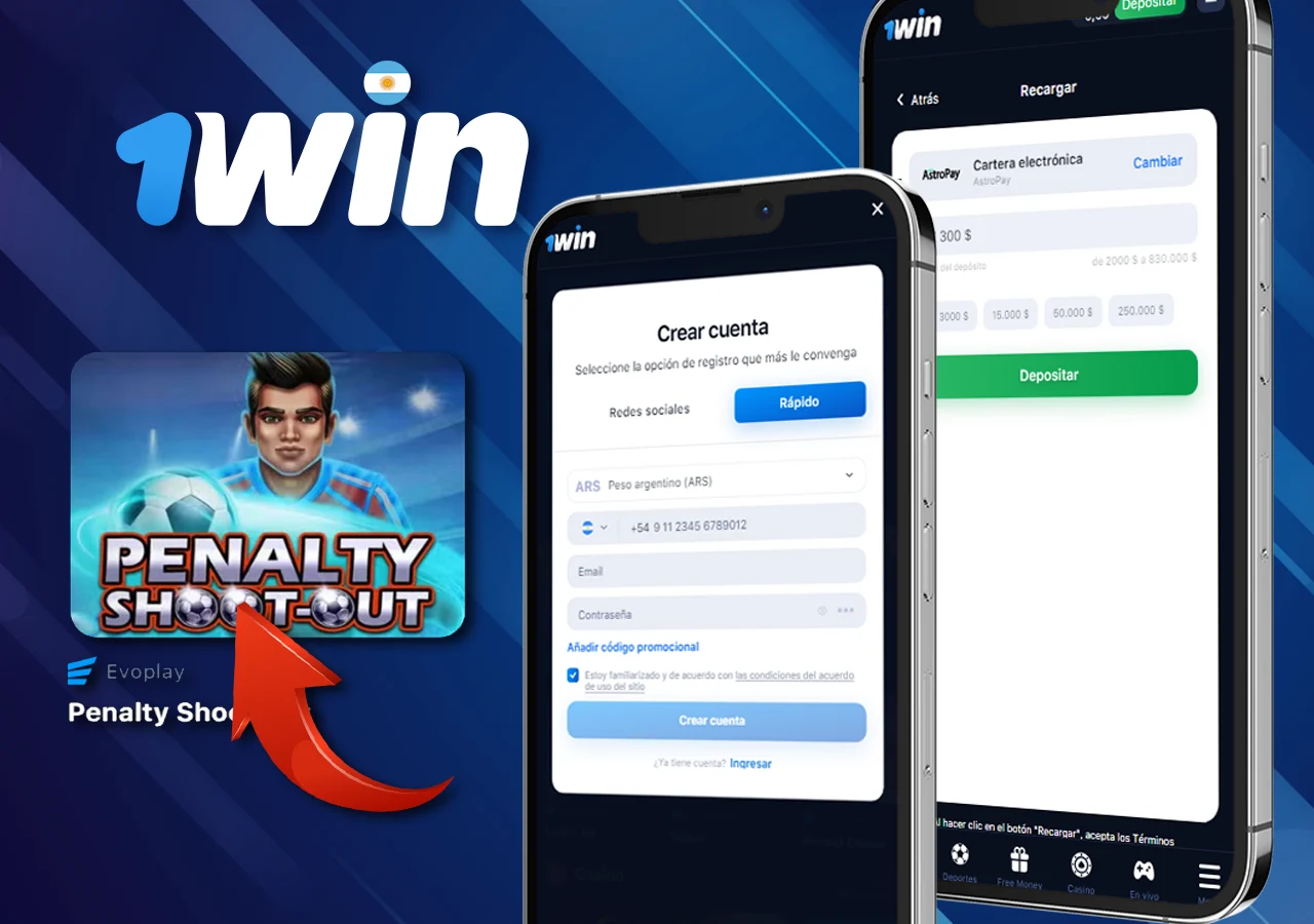 Descripción de unos sencillos pasos para empezar a jugar a Penalty Shoot Out