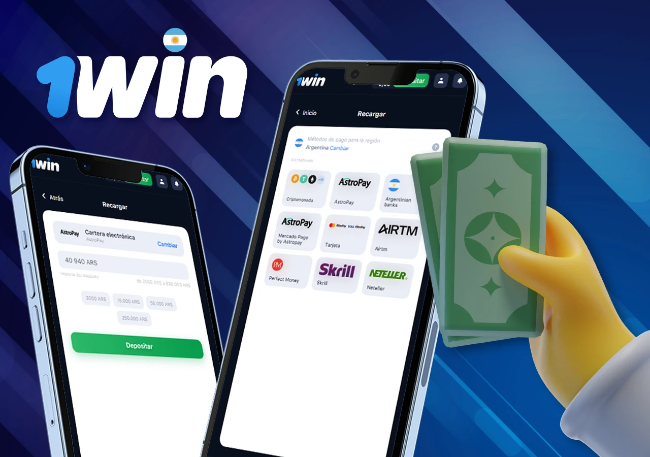 Métodos de depósito y retirada disponibles en la plataforma 1Win