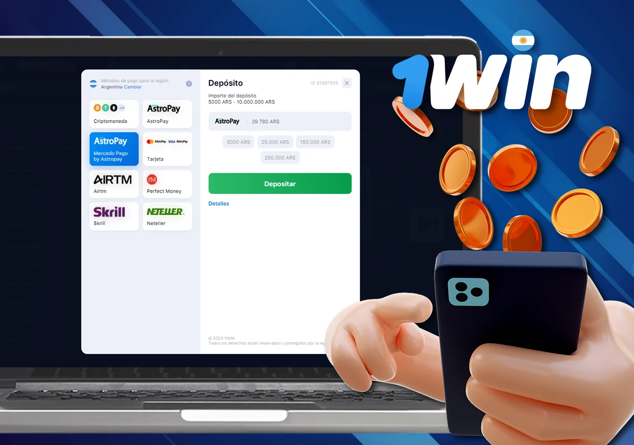 Descripción detallada de los métodos de pago disponibles para los jugadores de 1Win en Argentina