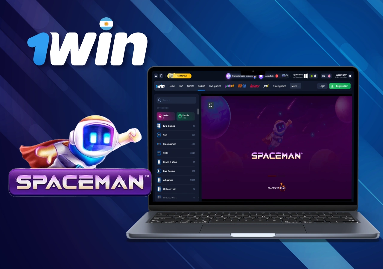 Emocionante juego Spaceman en la plataforma 1Win Argentina