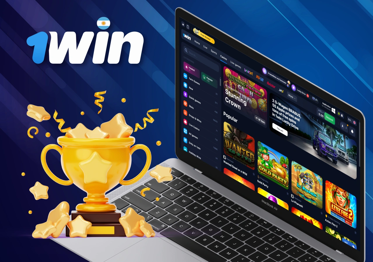 Variedad de juegos de casino en la plataforma 1Win Argentina