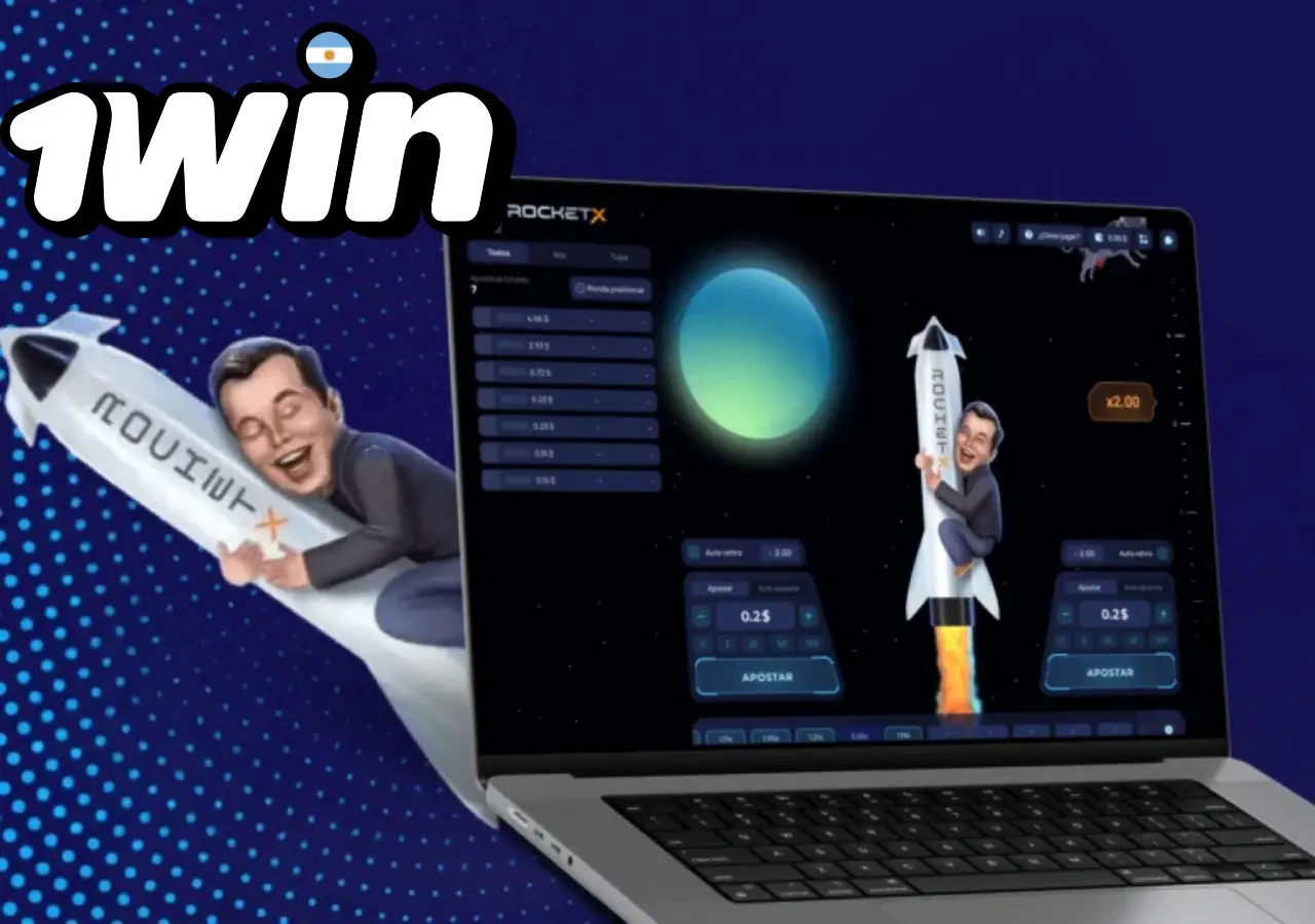 El popular juego RocketX en la plataforma de apuestas 1Win